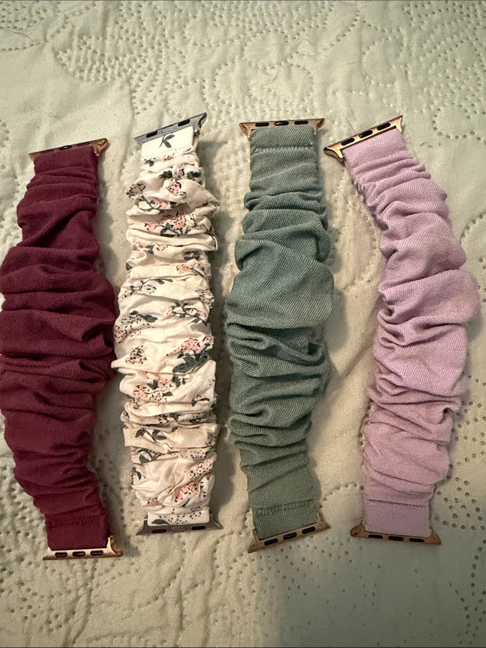 Scrunchie smart watch bands